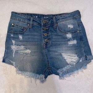 CP ripped jeans shorts size 7